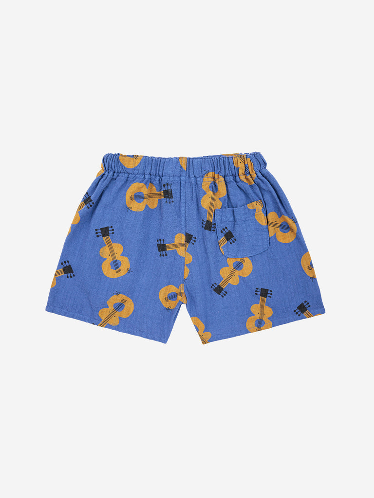 Acoustic Guitar Woven Shorts (Kids) by Bobo Choses