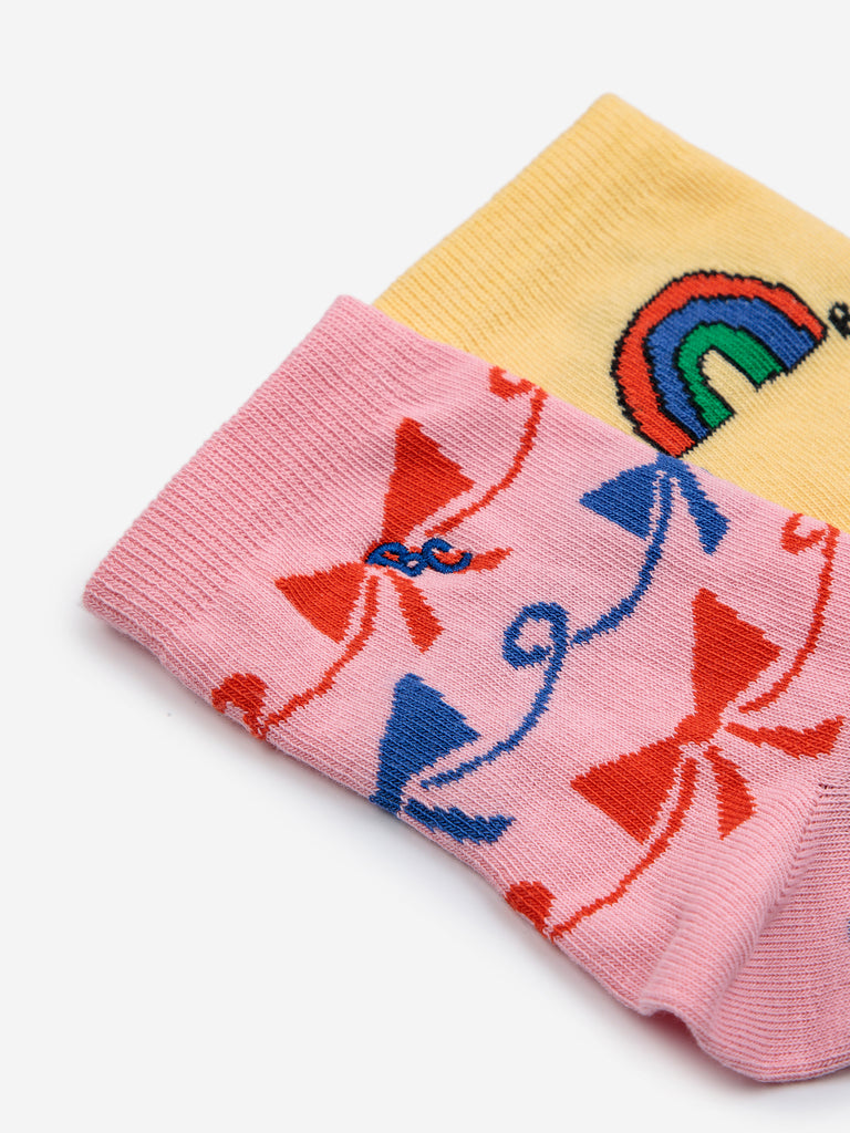 Rainbow Ribbon Socks Pack (Kids) by Bobo Choses