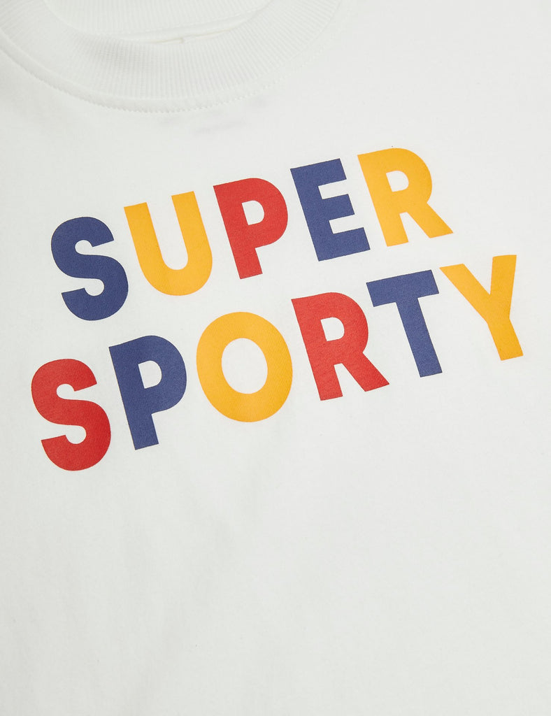 Super Sporty Tee (White) by Mini Rodini