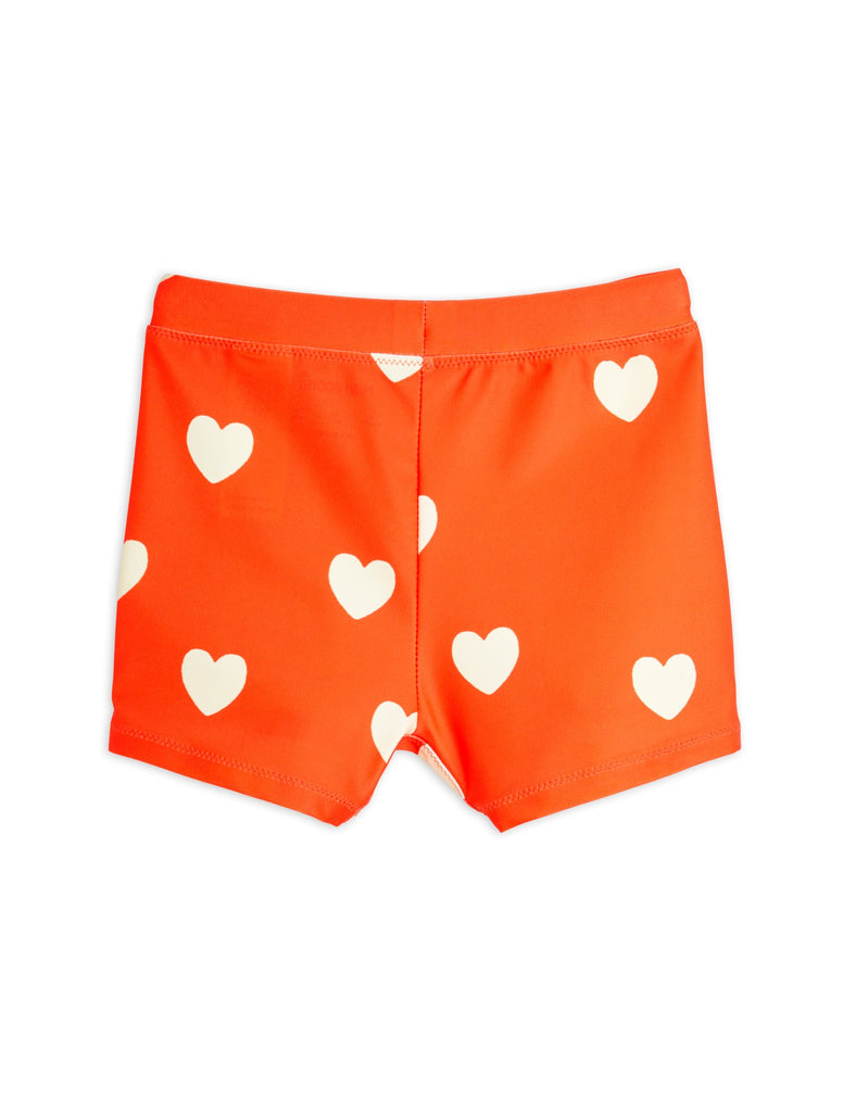 Hearts UV Swim Shorts by Mini Rodini