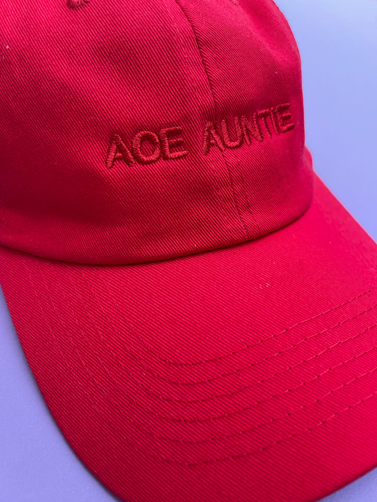 Ace Auntie (Red on Red) by Intentionally Blank