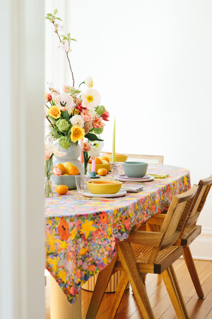 Ken Done Linen Tablecloth (Butterfly Dreams) by Kip & Co