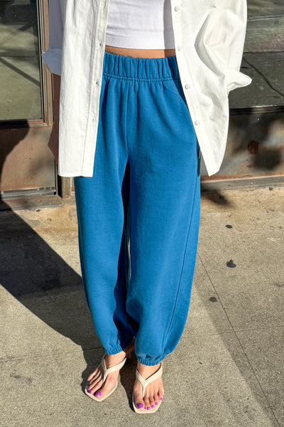 French Terry Balloon Pants (Teal Blue) | The Yo Store | Portland, OR