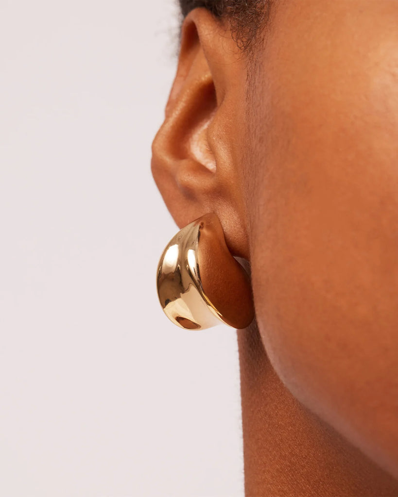 Nouveaux Puff Earrings (Gold) by Jenny Bird