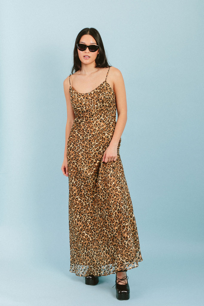 Yo Vintage Slip Leopard Dress (Med) by Yo Vintage