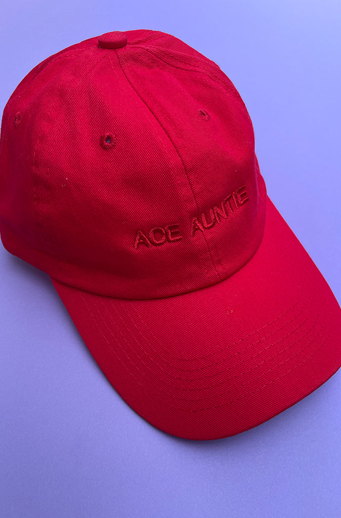 Ace Auntie (Red on Red) by Intentionally Blank