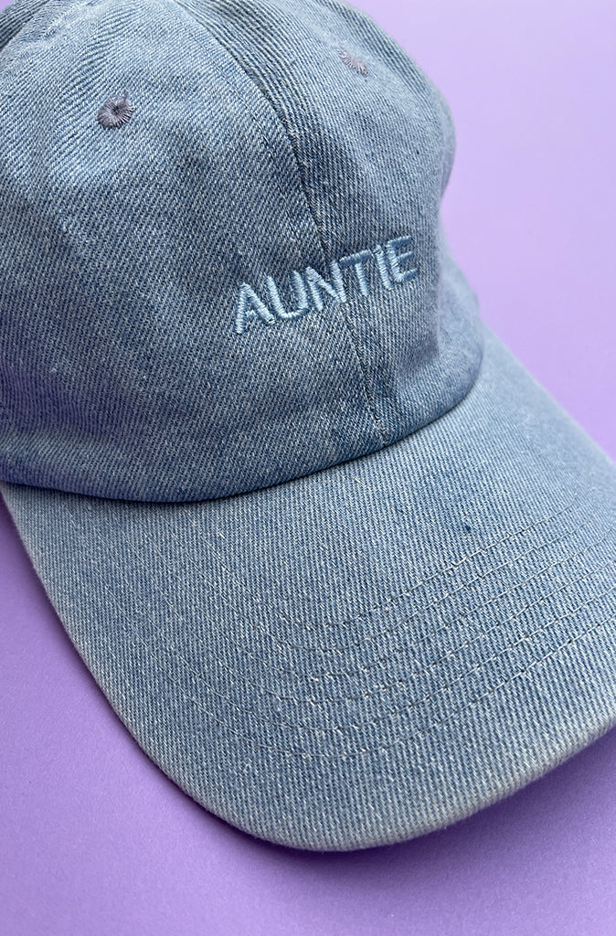 Auntie (Blue on Denim) by Intentionally Blank