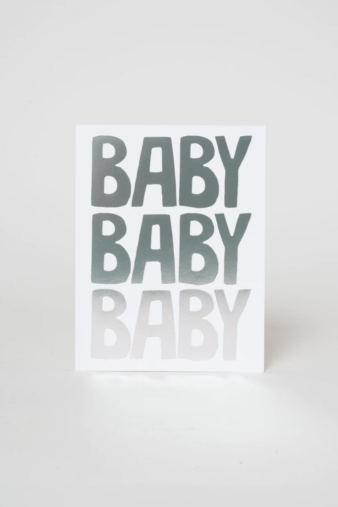 Baby Baby Baby Card by Greeting Card