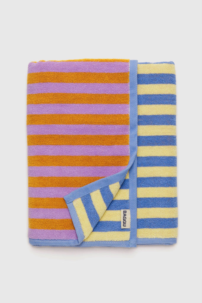 Bath Towel (Hotel Stripe) by Baggu