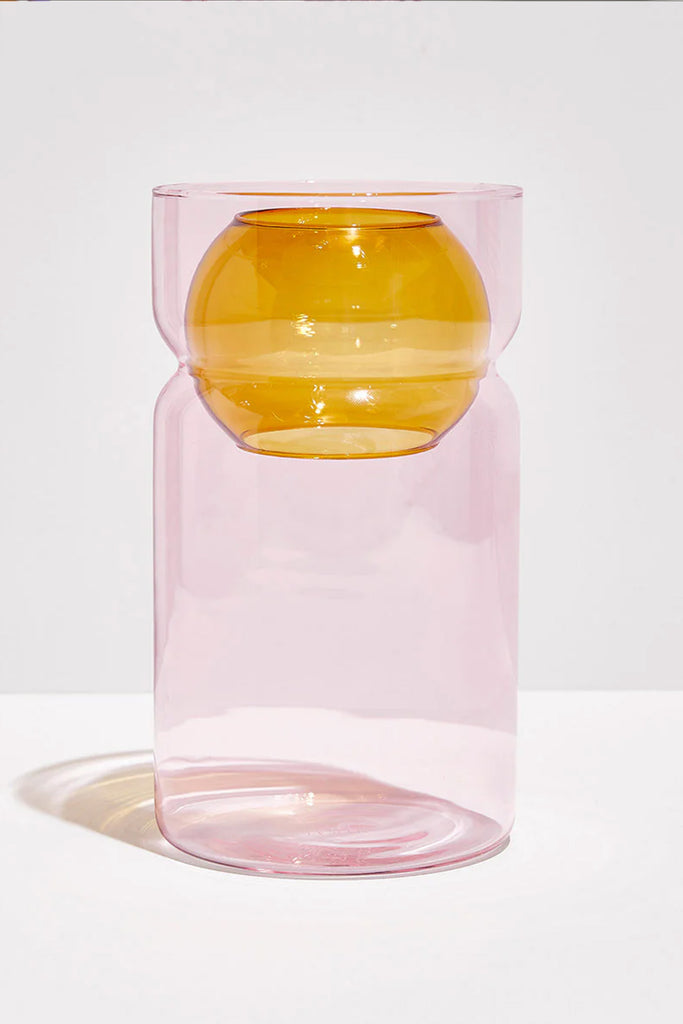Balance Vase (Pink+Amber) by Yo Home