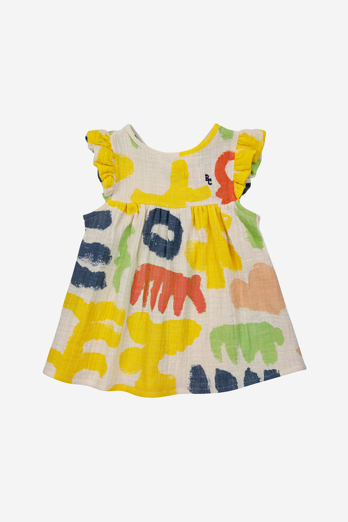 Carnival Ruffle Woven Dress (Baby) by Bobo Choses