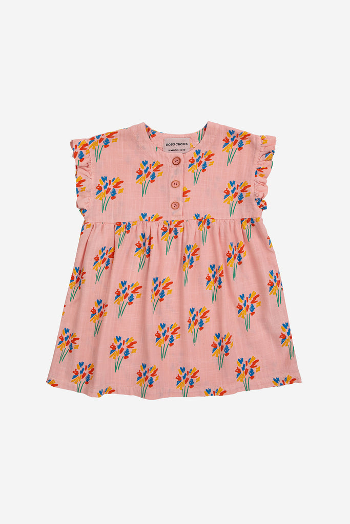 Fireworks Woven Dress (Baby) by Bobo Choses