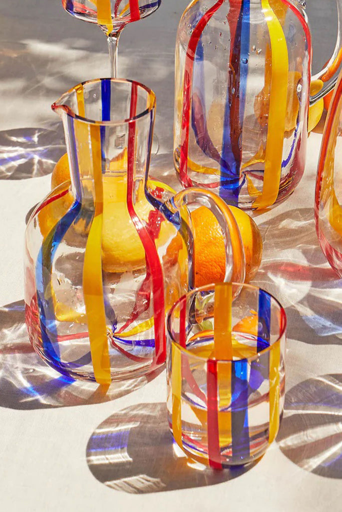 Carafe & Glass (Island Stripe) by Kip & Co