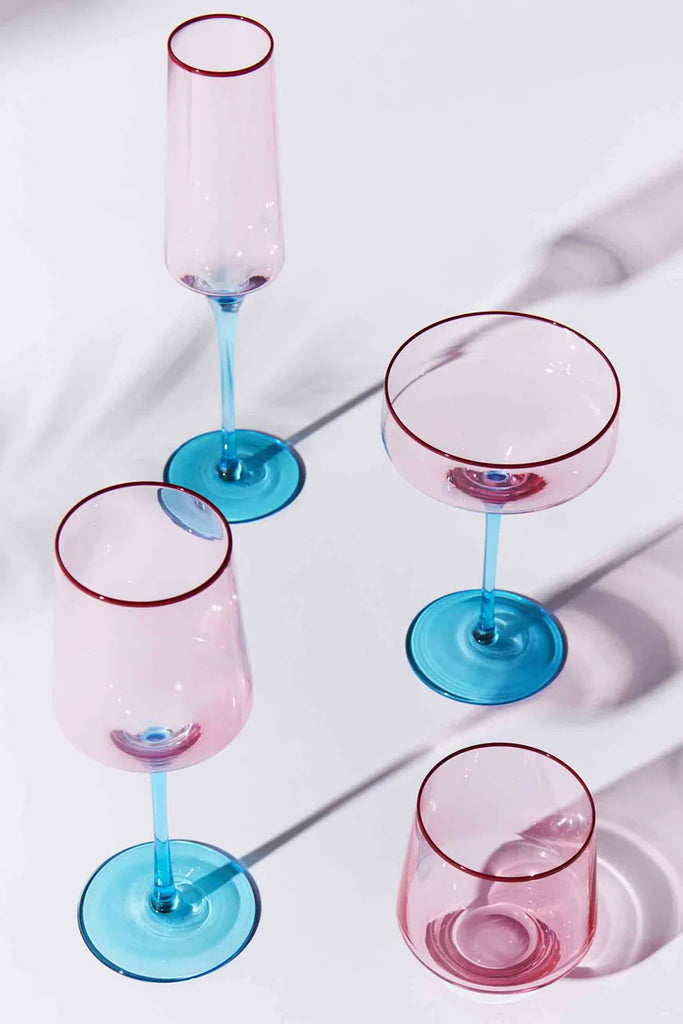 Champagne Glass Set (Rose) by Kip & Co