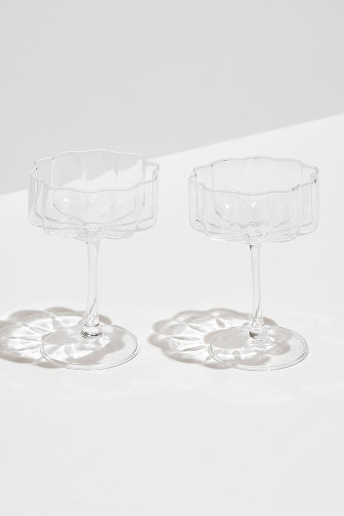 Coupe Glass Set (Clear) by Yo Home
