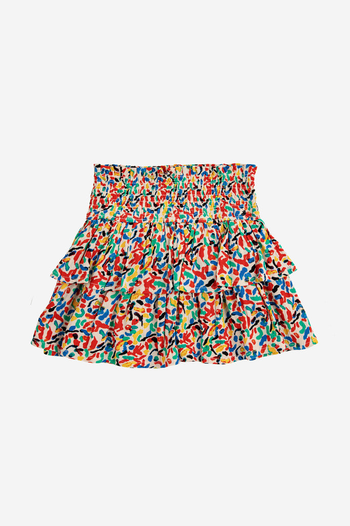Confetti Woven Ruffle Skirt (Kids) by Bobo Choses