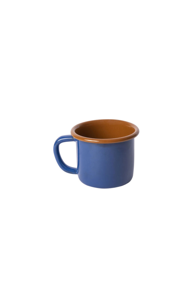 Enamel Mug (Blue/Brown) by Crow Canyon
