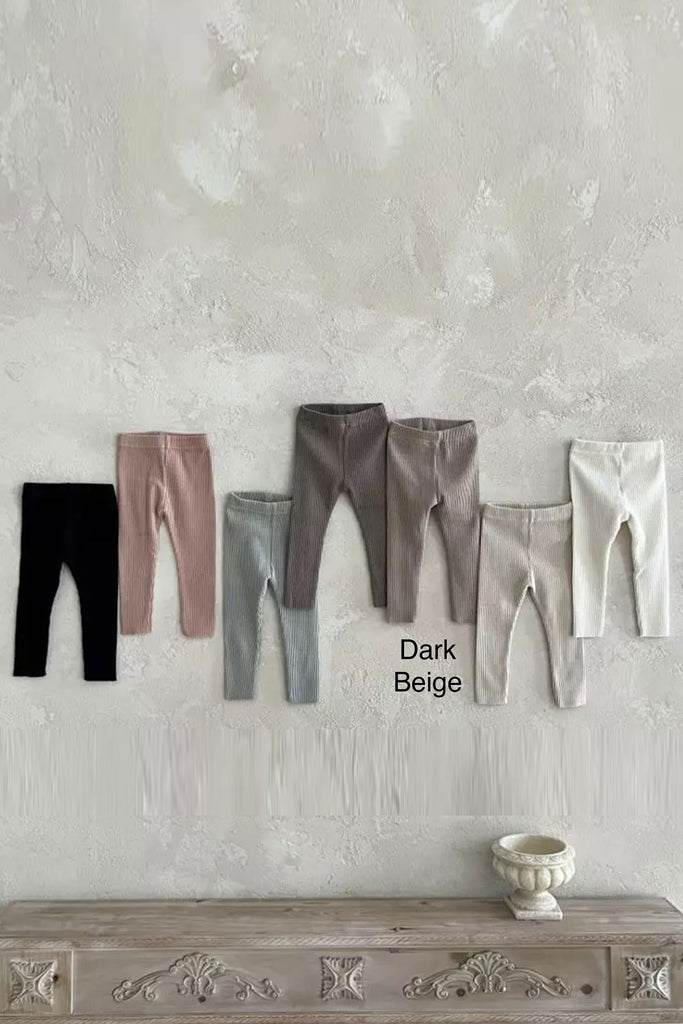 Essential Leggings (Dark Beige) by Korean Collective