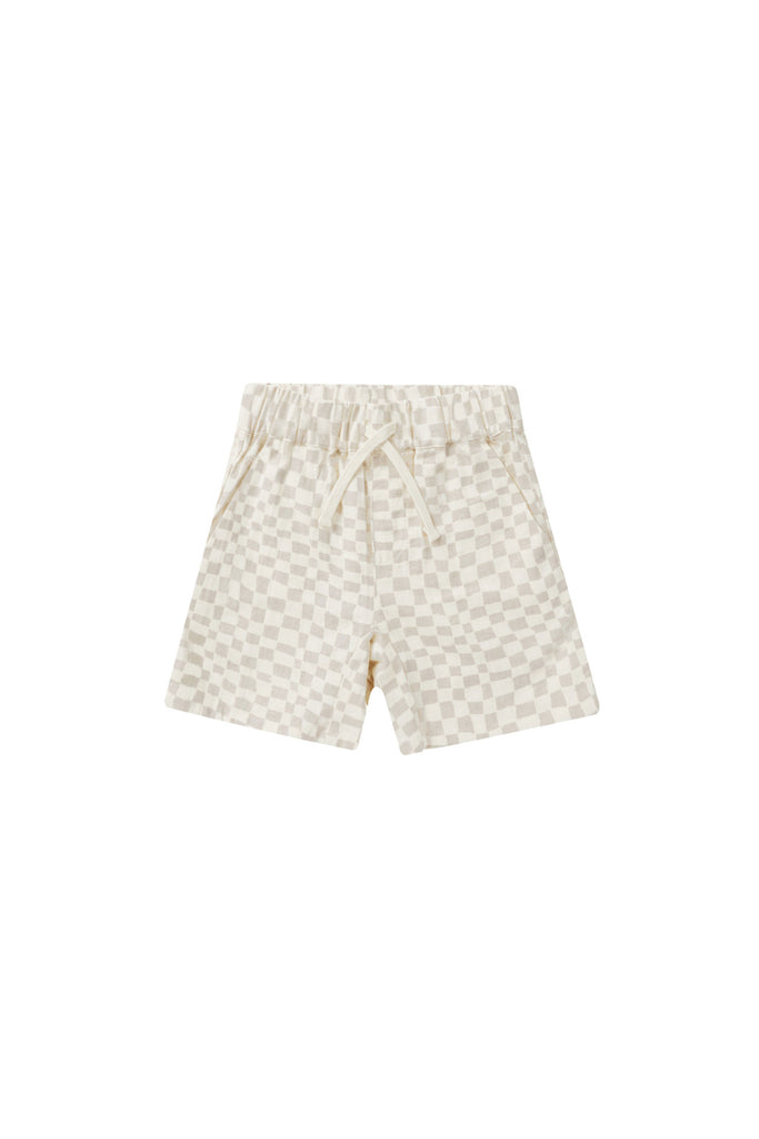 Bermuda Shorts (Dove Check) by Rylee + Cru