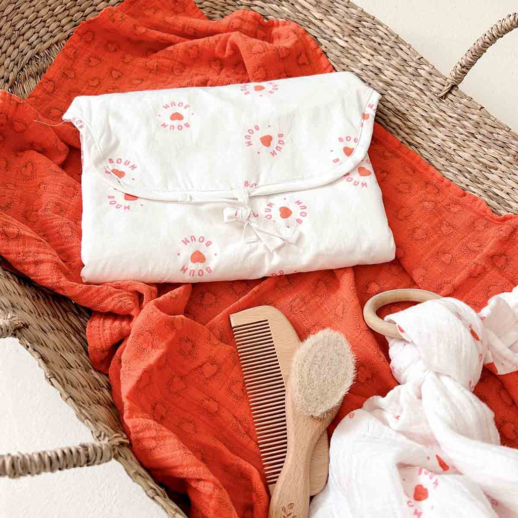 Baby Changing Mat (Boum Boum) by Rose in April