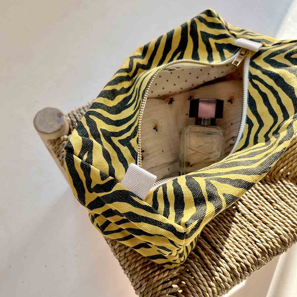 Zebra Toiletries Bag by Rose in April