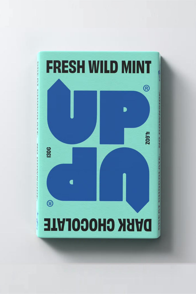 Wild Mint Dark Chocolate Bar by Up-Up Chocolate