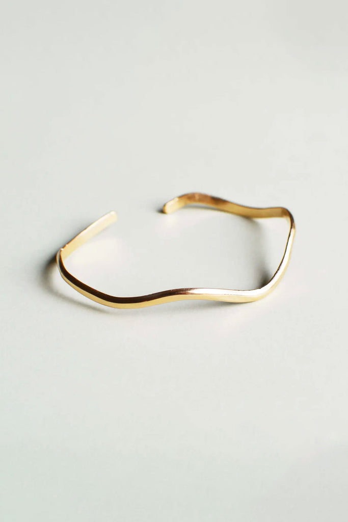 Wavy Cuff (Gold-Filled) by The Yo Store