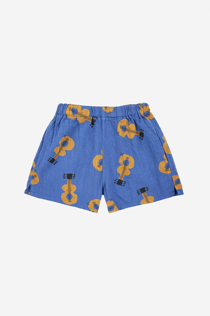 Acoustic Guitar Woven Shorts (Kids) by Bobo Choses