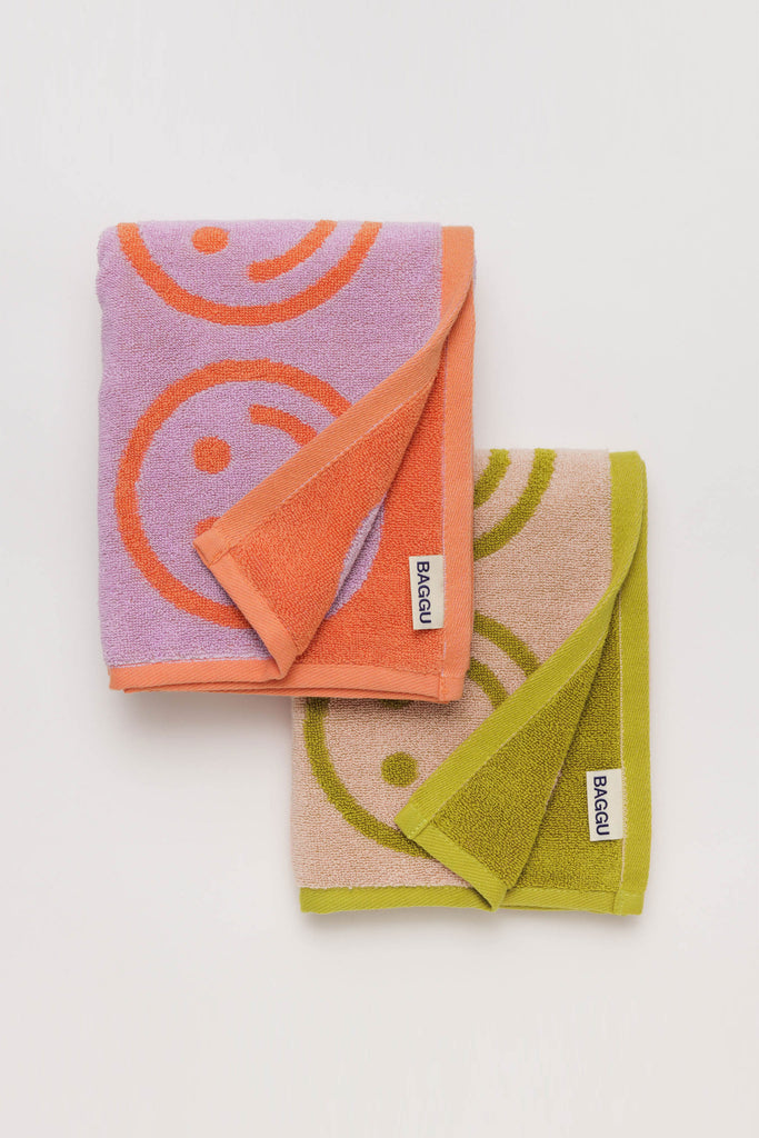 Hand Towel Set (Happy Lilac Ochre) by Baggu