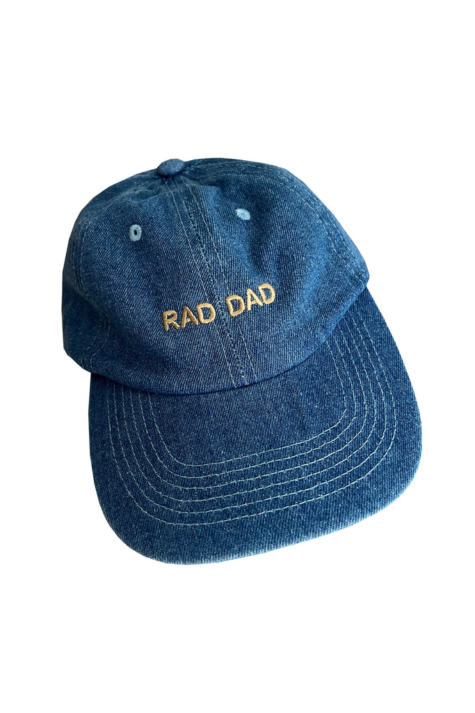 Rad Dad Cap (Khaki on Denim) by Intentionally Blank
