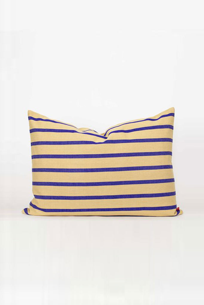 Medium Rectangle Cushion Cover (Juana Blue/Cream) by A World Of Craft