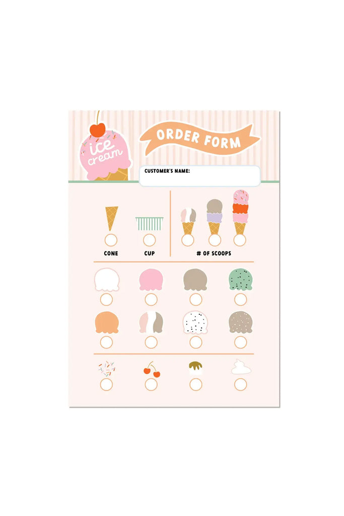 Ice Cream Shop Notepad by MagicPlaybook