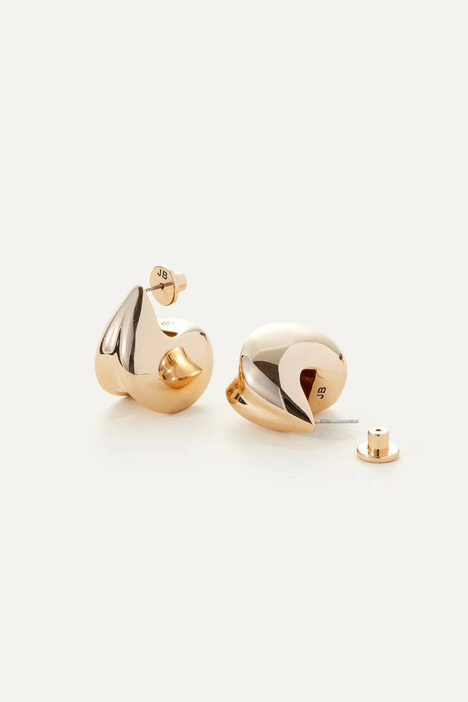 Nouveaux Puff Earrings (Gold) by Jenny Bird