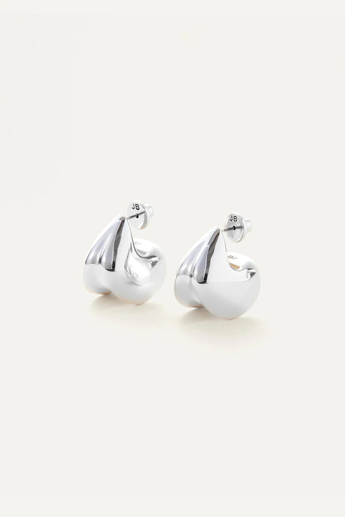 Nouveaux Puff Earrings (Silver) by Jenny Bird