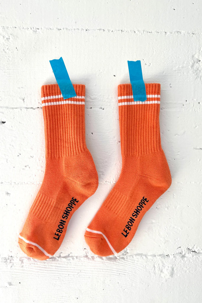 Boyfriend Socks (Orange) by Le Bon Shoppe