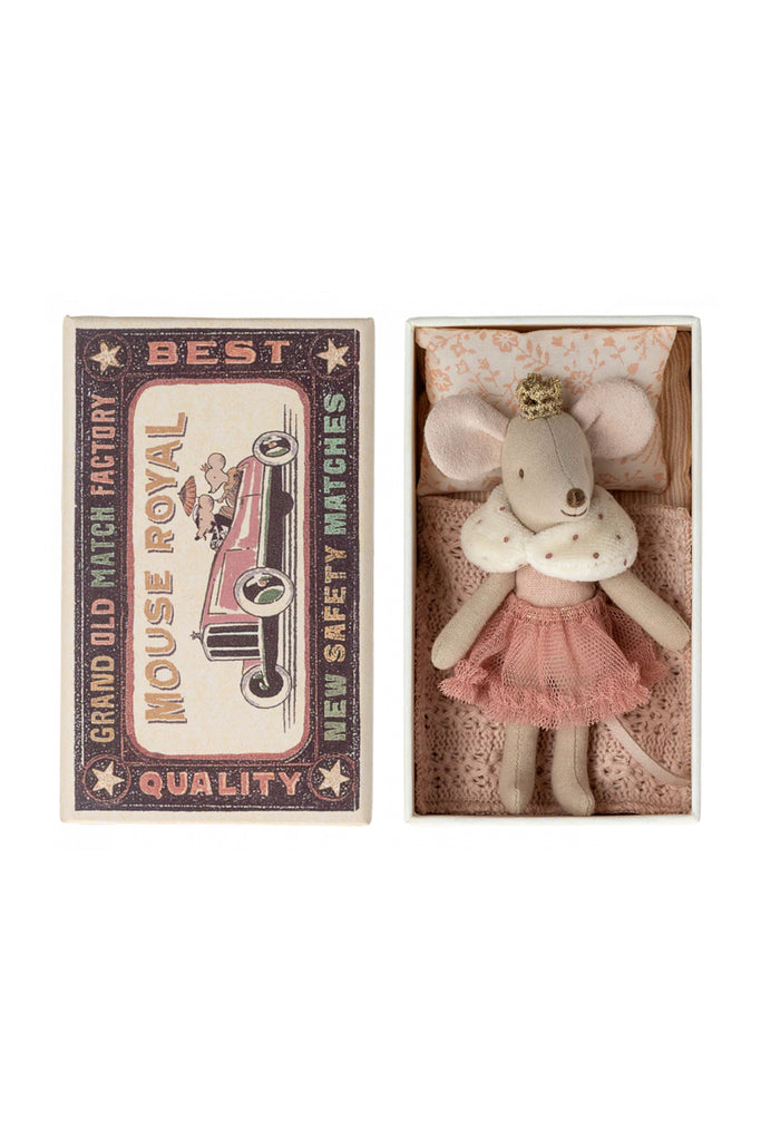 Princess Little Sister Mouse in Box (Rose) by Maileg