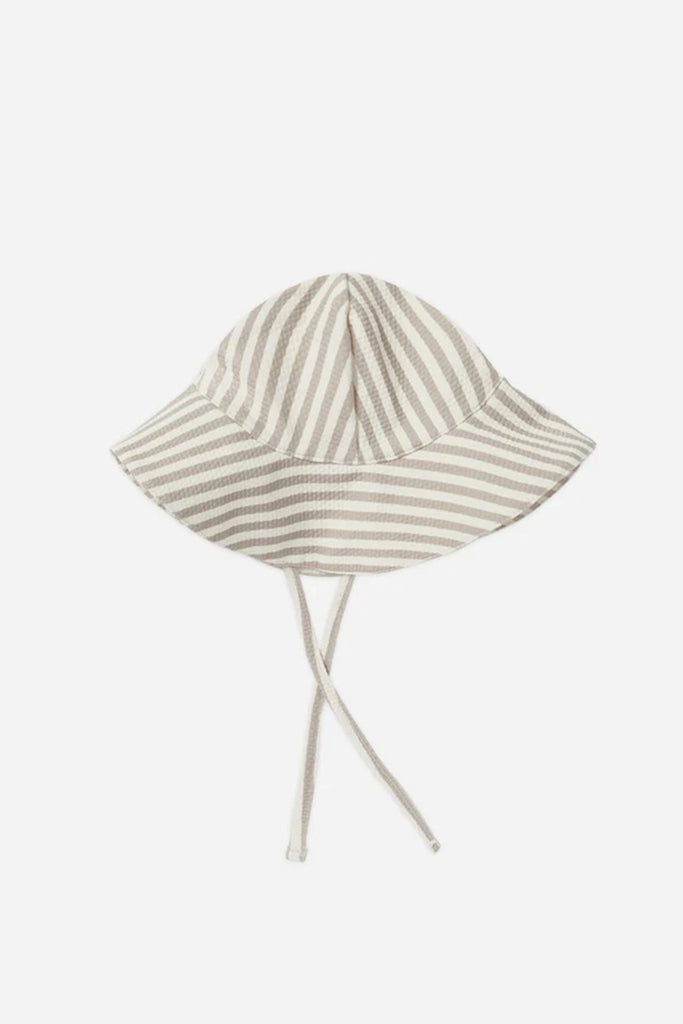 Sun Hat (Ash Stripe) by Quincy Mae