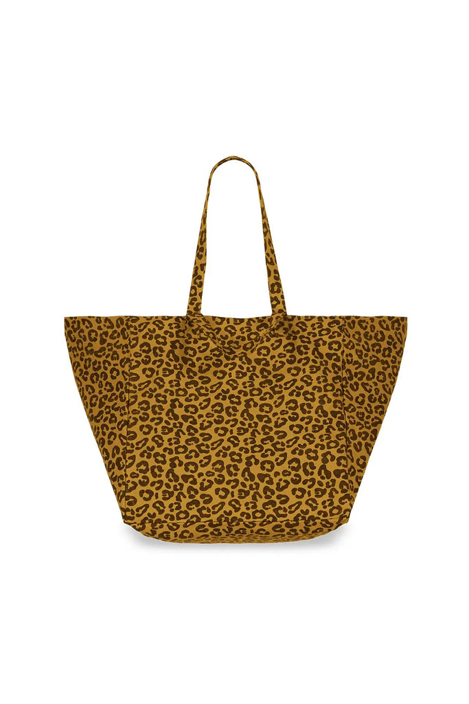 Elisa Leopard Tote Bag (Caramel) by Rose in April