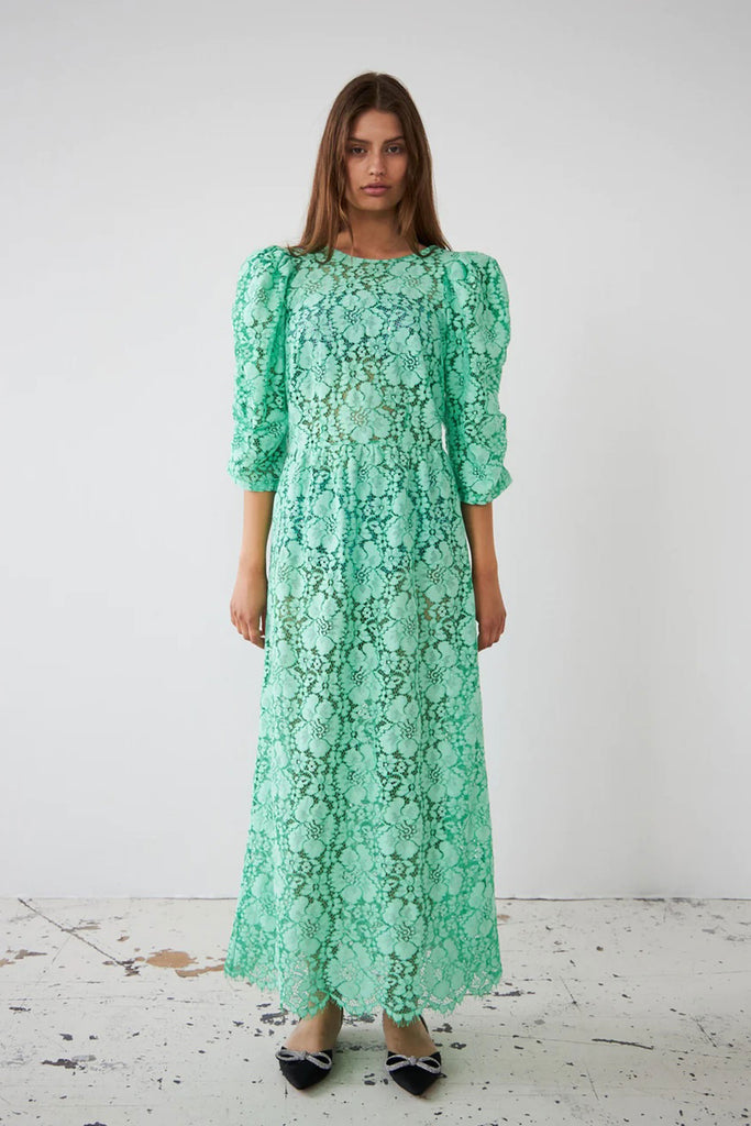 Lace Maxi Dress (Bright Mint) by Stella Nova