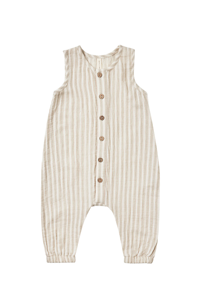 Woven Jumpsuit (Vintage Stripe) by Quincy Mae
