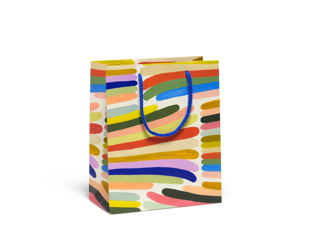 Rainbow Stripes Gift Bag by Red Cap Cards