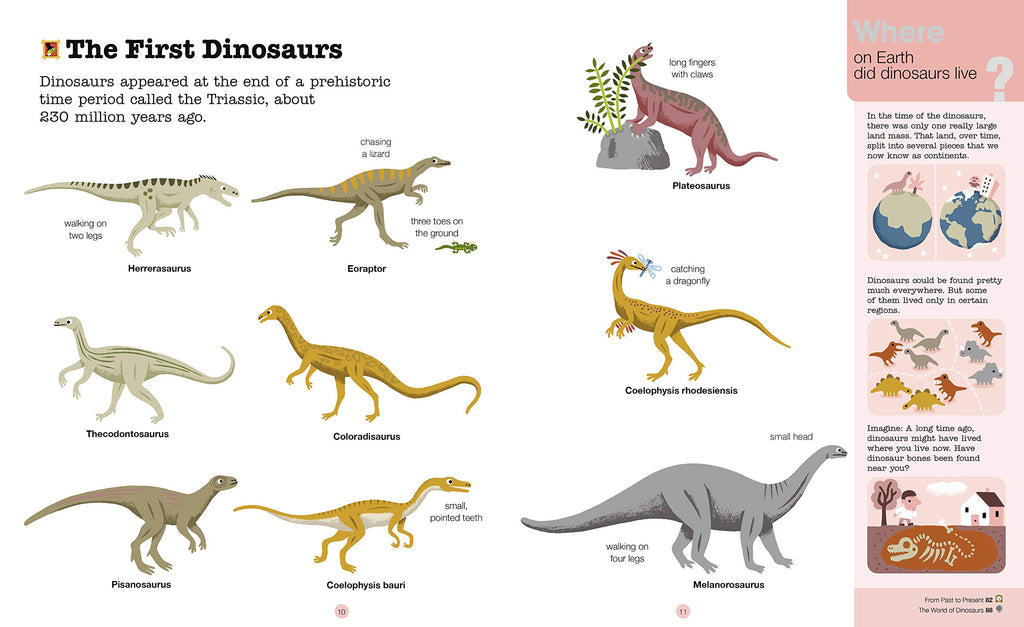 DINOSAURS AND THE PREHISTORIC WORLD by Tinies Books