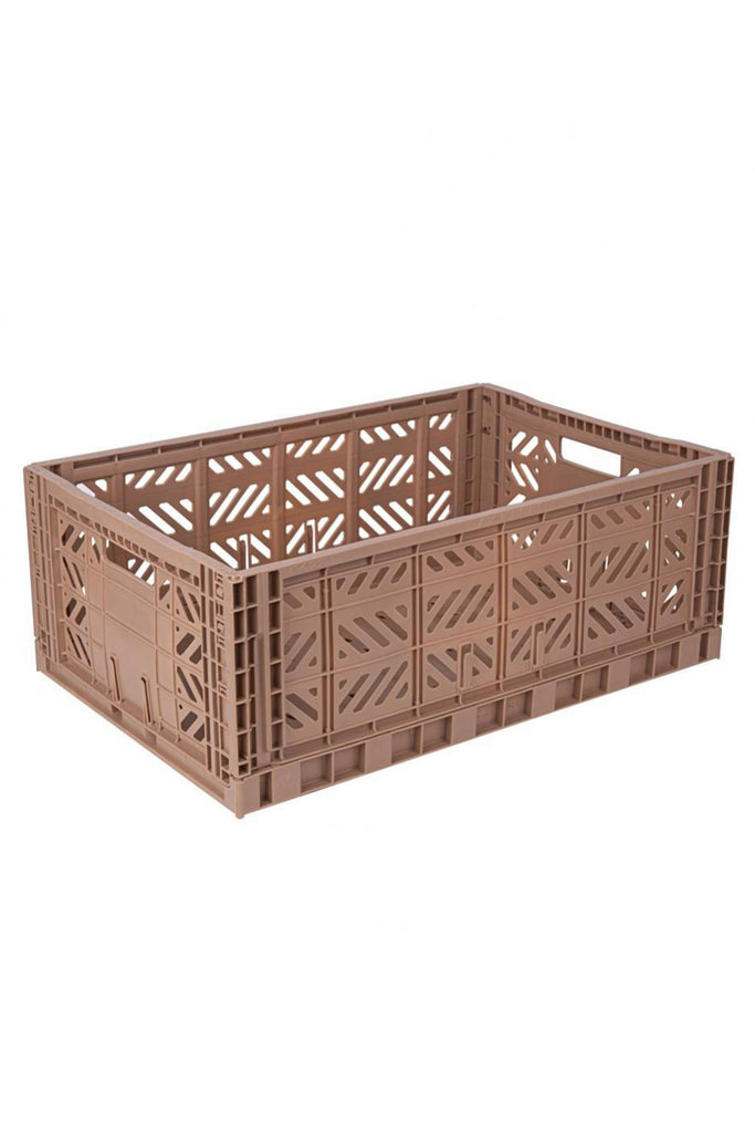 *PICK-UP ONLY* Maxi Storage Crate (Warm Taupe) by Yo! Organization