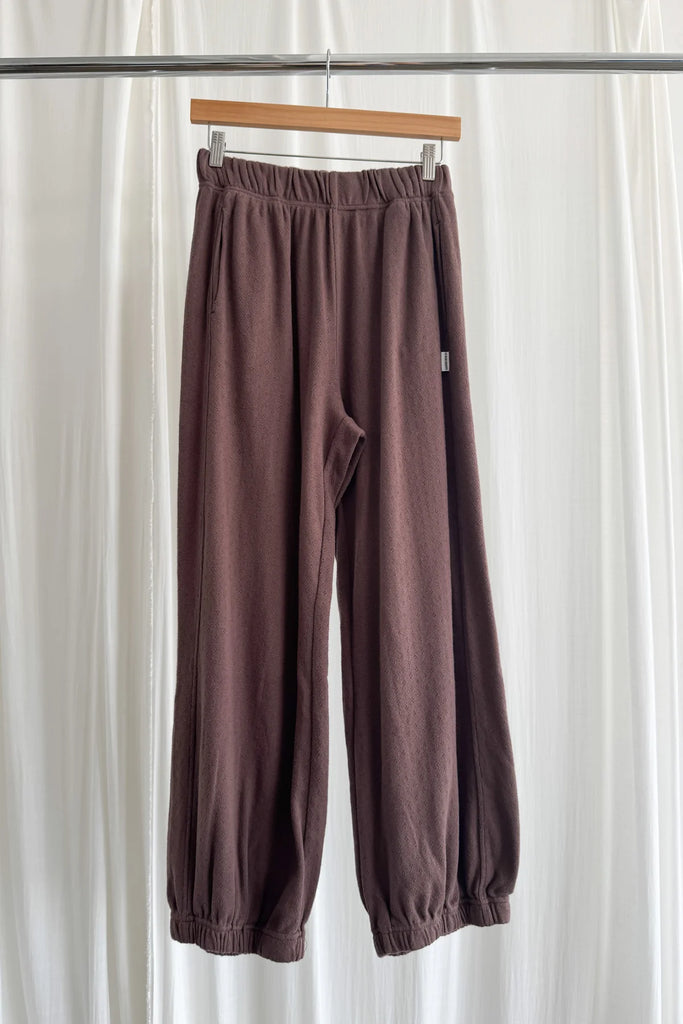 Pointelle Balloon Pants (Chocolate) by Le Bon Shoppe