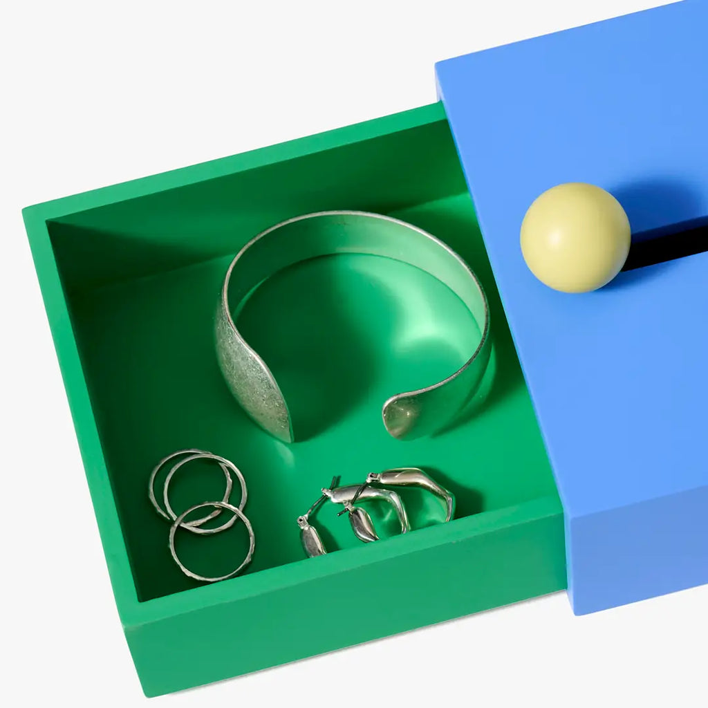 Large Cache Box (Blue/Green) by Areaware