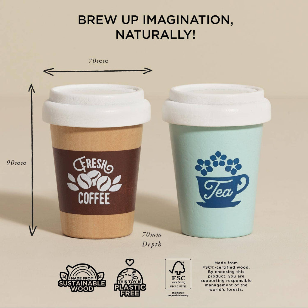 Tea & Coffee Re-Useable Eco Cups by Le Toy Van