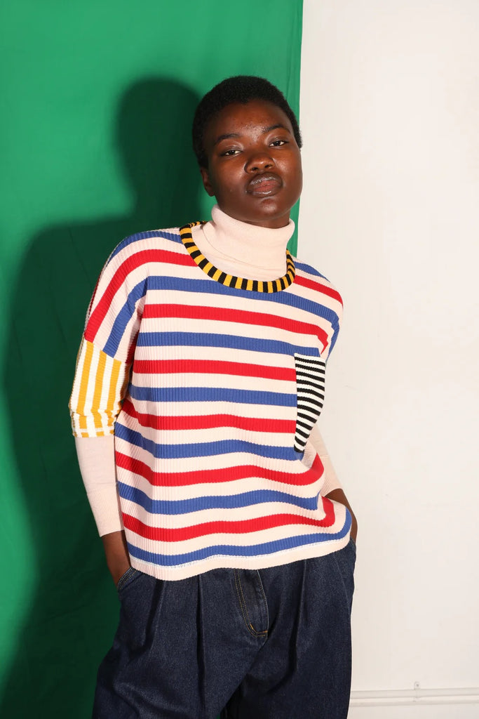 Winston Knit Tee (Multi Stripe) by L.F. Markey