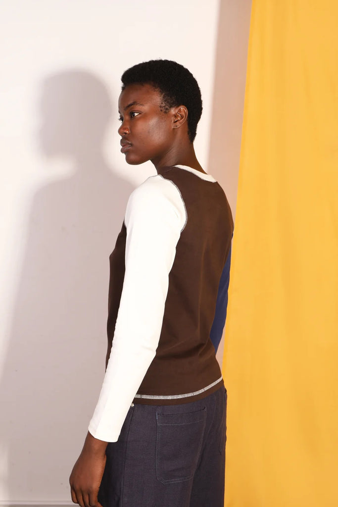 Luca Top (Chocolate Patchwork) by L.F. Markey