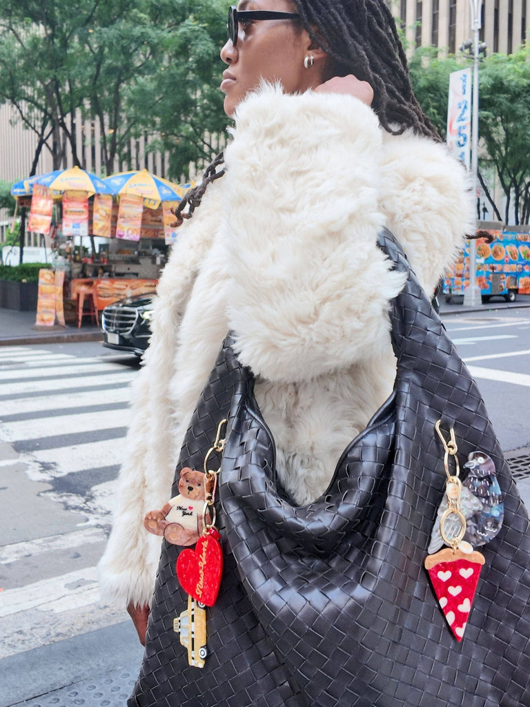 Hand-painted Taxicab Bag Charm & Keychain | Eco-Friendly by Solar Eclipse