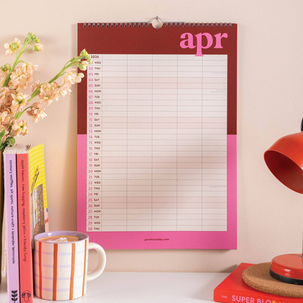2026 A3 Family Planner Calendar by Good Tuesday